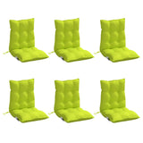 Vidaxl stolputer 6 stk korsrygg Oxford Stoff Bright Green