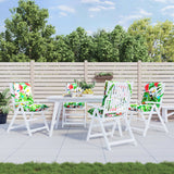 VidaXL coussins de chaise 4 pcs dossier bas tissu oxford multicolore