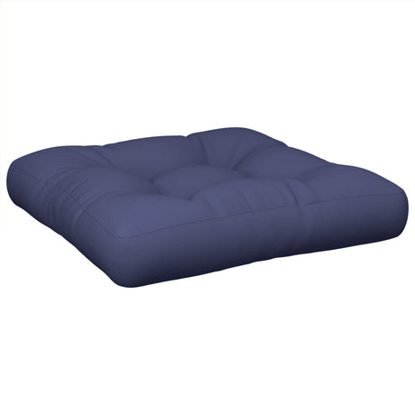 VidaXL coussin palette 50x50x12 cm tissu bleu marine