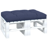 VidaXL coussin palette 120x80x12 cm tissu bleu marine