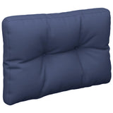 VidaXL coussin palette 50x40x12 cm tissu bleu marine