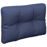 VidaXL coussin palette 60x40x12 cm tissu bleu marine