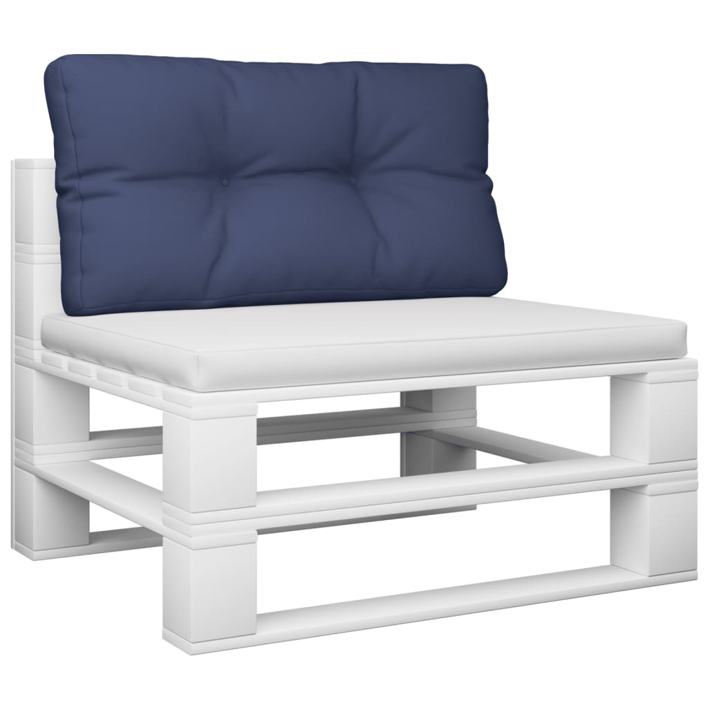 Vidaxx coussin palette 80x40x12 cm tissu bleu marine