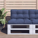 Vidaxx coussin palette 80x40x12 cm tissu bleu marine