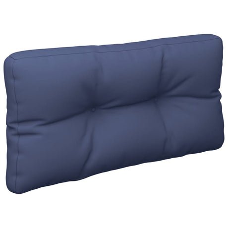 VidaXL coussin palette 120x40x12 cm tissu bleu marine