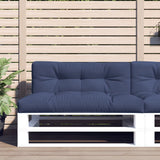VidaXL coussins de palette 2 pcs tissu bleu marine