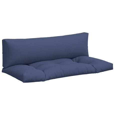 VidaXL coussins de palette 2 pcs tissu oxford bleu marine
