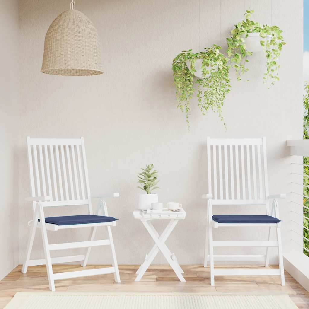 Vidaxx coussins de palette 2 pcs 40x40x4 cm tissu oxford bleu marine