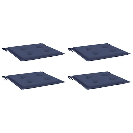 VidaXL coussins de palette 4 pcs 40x40x4 cm tissu oxford bleu marine