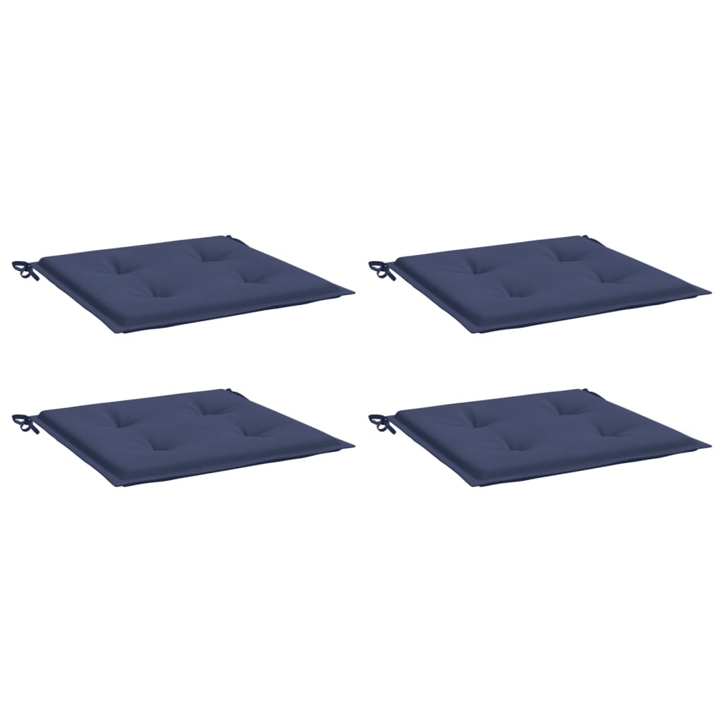 Vidaxl Palletpuder 4 PCS 40x40x3 cm Oxford Fabric Marine Blue