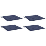 Coussins de palette vidaxl 4 pcs 40x40x3 cm oxford tissu marin bleu