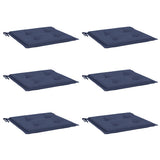 Vidaxx coussins de palette 6 pcs 40x40x4 cm tissu oxford bleu marine