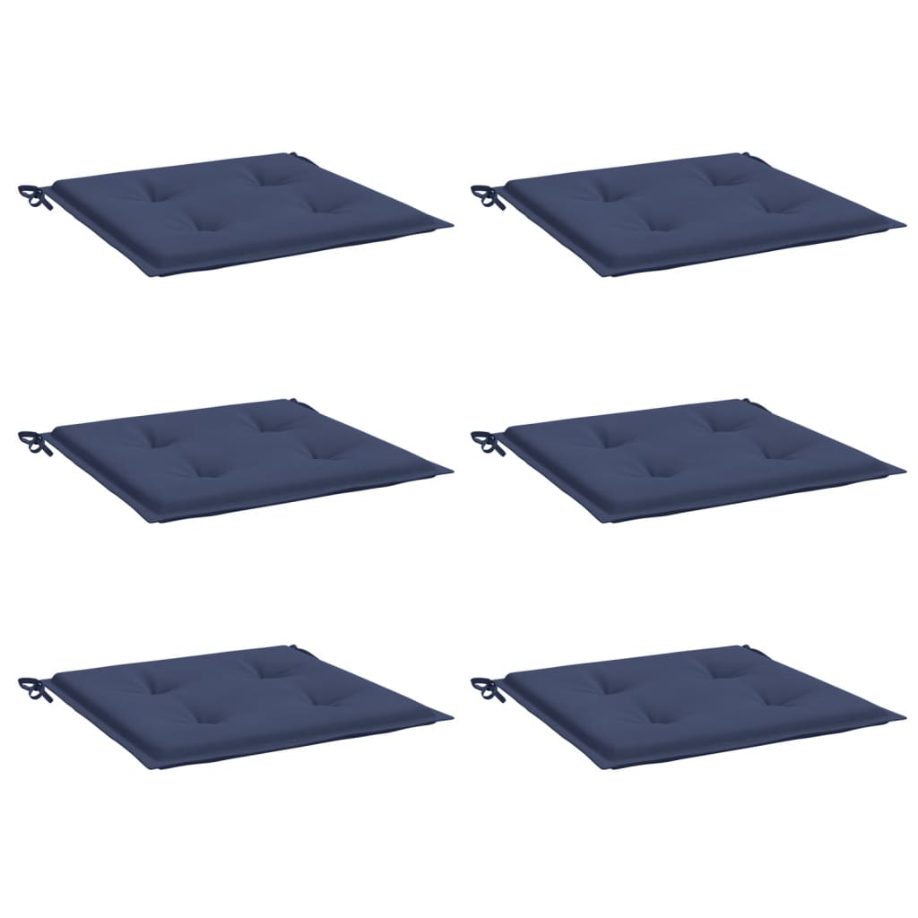 Vidaxl Pallet cushions 6 pcs 40x40x3 cm Oxford fabric marine blue