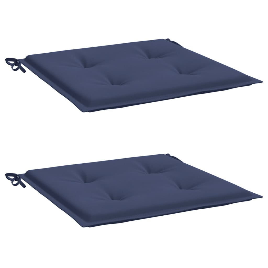 Vidaxl Pallet cushions 2 st 50x50x3 cm Oxford fabric marine blue