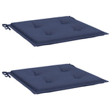 VidaXL coussins de palette 2 pcs 50x50x4 cm tissu oxford bleu marine