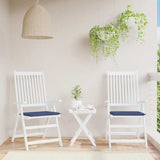VidaXL coussins de palette 2 pcs 50x50x4 cm tissu oxford bleu marine
