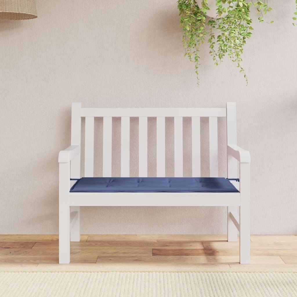 Vidaxx coussin de banc de jardin 100x50x4 cm tissu oxford bleu marine