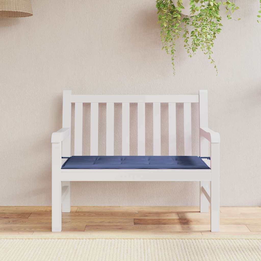 Vidaxx coussin de banc de jardin 120x50x4 cm tissu oxford bleu marine