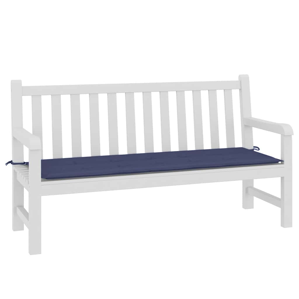 Vidaxx coussin de banc de jardin 150x50x4 cm tissu oxford bleu marine