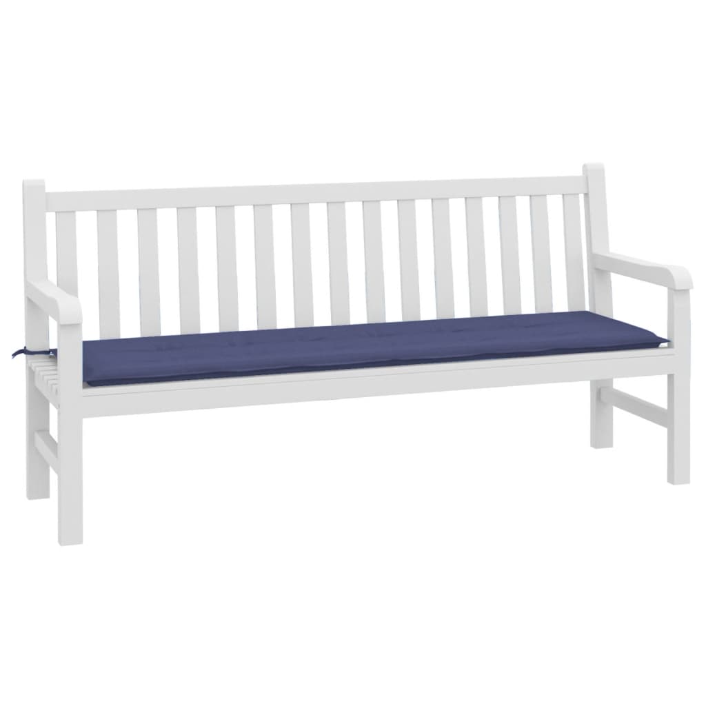 VIDAXL Garden Bench blazina 180x50x3 cm Oxford tkanina morska modra