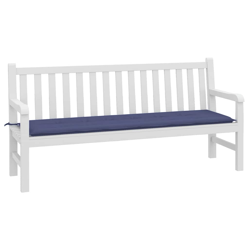 Vidaxx coussin de banc de jardin 180x50x4 cm tissu oxford bleu marine