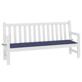 Vidaxl jardin banc coussin 200x50x3 cm oxford tissu marin bleu