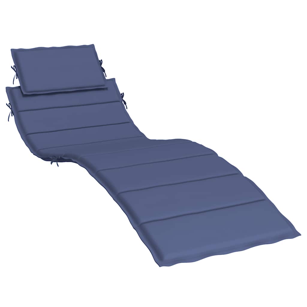 VidaXL coussin de transat tissu oxford bleu marine