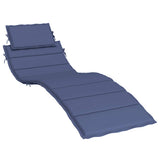 VidaXL coussin de transat tissu oxford bleu marine