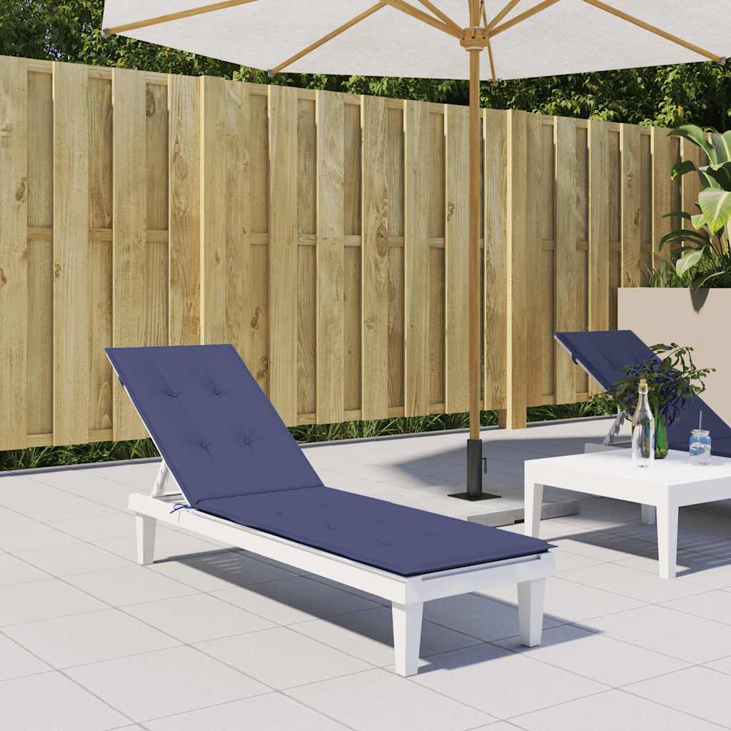 VidaXL coussin de chaise de patio tissu oxford bleu marine