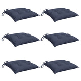 Vidaxl Chair cushions 6 pcs 40x40x7 cm Oxford fabric marine blue