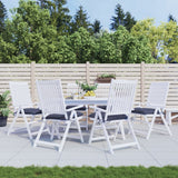 Vidaxx coussins de chaise 6 pcs 40x40x7 cm tissu oxford bleu marine