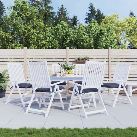 Vidaxx coussins de chaise 6 pcs 40x40x7 cm tissu oxford bleu marine