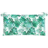 Vidaxx coussin de banc de jardin 100x50x7 cm tissu oxford motif feuille