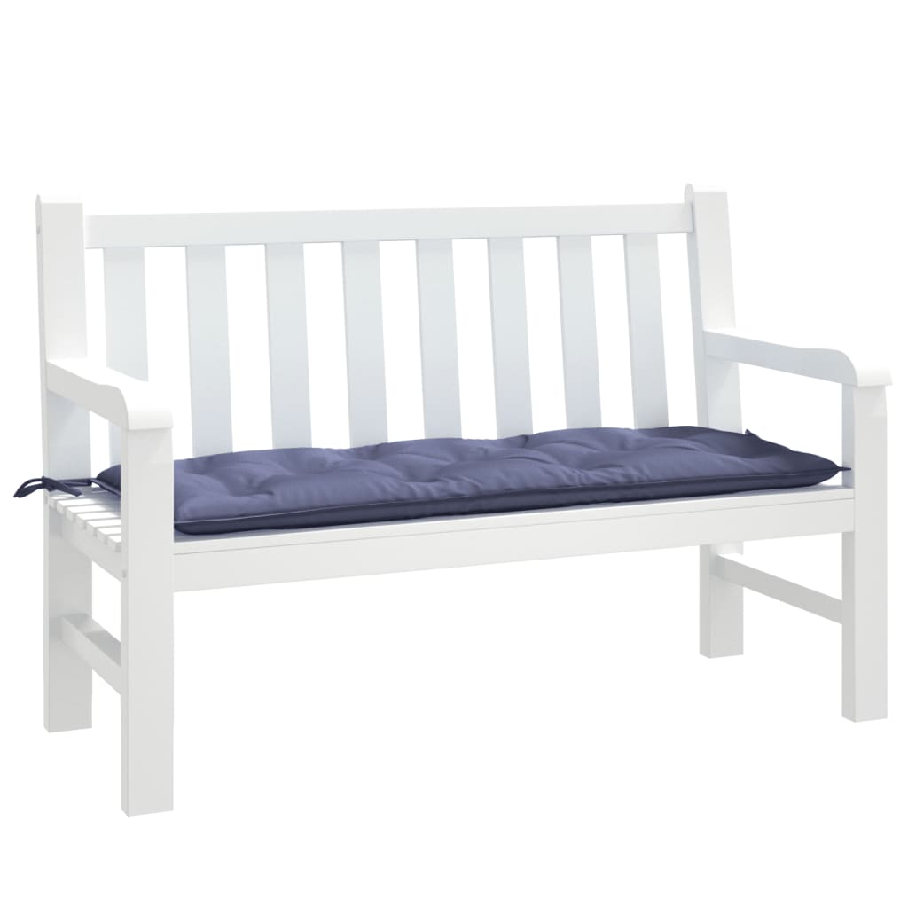 Vidaxx coussin de banc de jardin 120x50x7 cm tissu oxford bleu marine