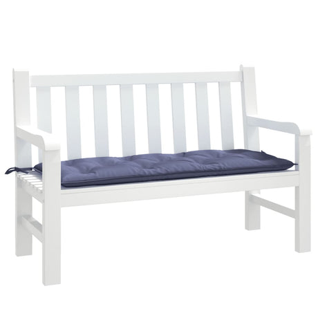 Vidaxx coussin de banc de jardin 120x50x7 cm tissu oxford bleu marine
