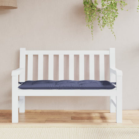 Vidaxx coussin de banc de jardin 120x50x7 cm tissu oxford bleu marine