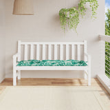 Vidaxx coussin de banc de jardin 150x50x7 cm tissu oxford motif feuille