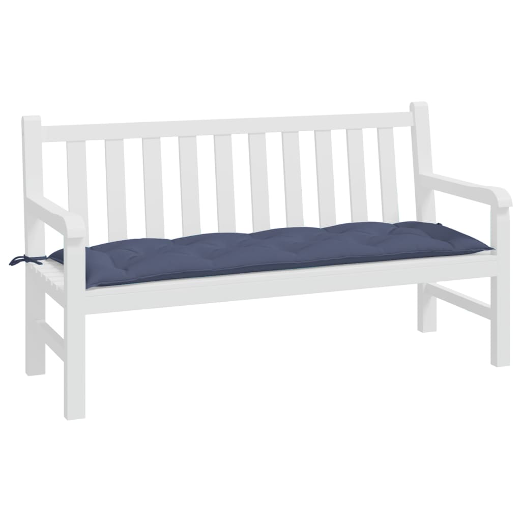 Vidaxx coussin de banc de jardin 150x50x7 cm tissu oxford bleu marine