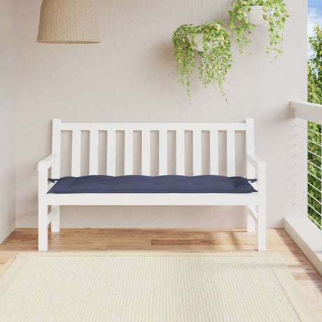 Vidaxx coussin de banc de jardin 150x50x7 cm tissu oxford bleu marine