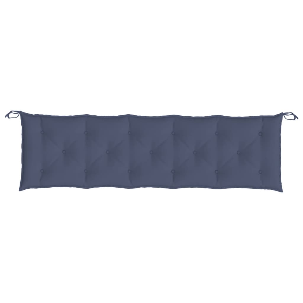 Vidaxl jardin banc coussin 180x50x7 cm oxford tissu marin bleu