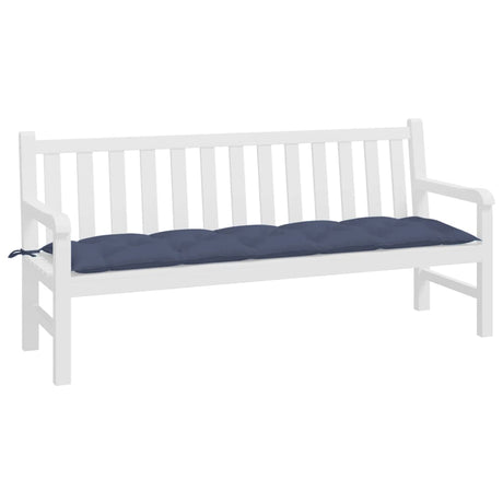 Vidaxx coussin de banc de jardin 180x50x7 cm tissu oxford bleu marine