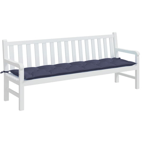Vidaxx coussin de banc de jardin 200x50x7 cm tissu oxford bleu marine