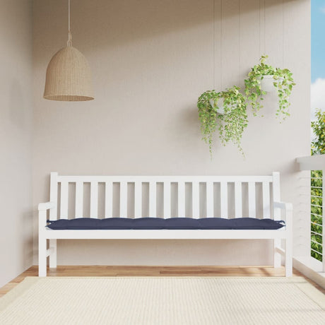 Vidaxx coussin de banc de jardin 200x50x7 cm tissu oxford bleu marine