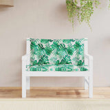 Vidaxl Garden Bench Cushions 2 PCS Patrón de hoja de 100x50x7 CM Oxford Fabric