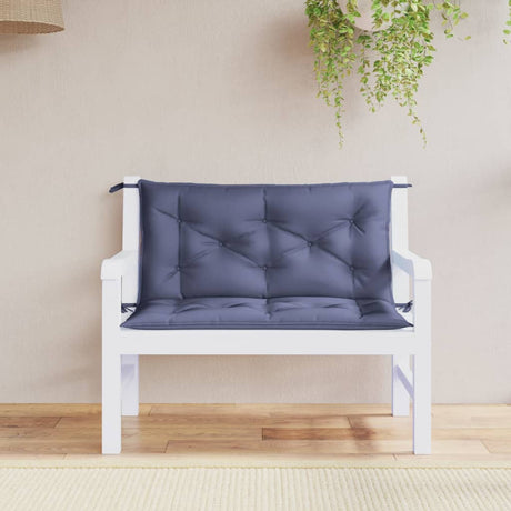 Vidaxx coussins de banc de jardin 2 pcs 100x50x7 cm tissu oxford bleu marine