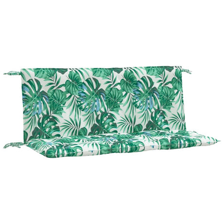 Vidaxx coussins de banc de jardin 2 pcs motif feuille 120x50x7 cm tissu oxford