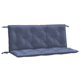Vidaxx coussins de banc de jardin 2 pcs 120x50x7 cm tissu oxford bleu marine