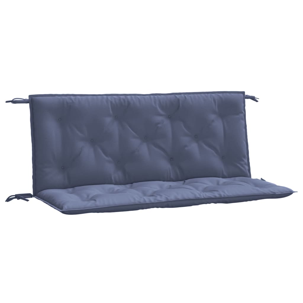 Vidaxl Garden Bench Puder 2 PCS 120x50x7 cm Oxford Fabric Marine Blue