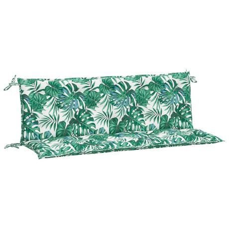 Vidaxx coussins de banc de jardin 2 pcs 150x50x7 cm tissu oxford motif feuille