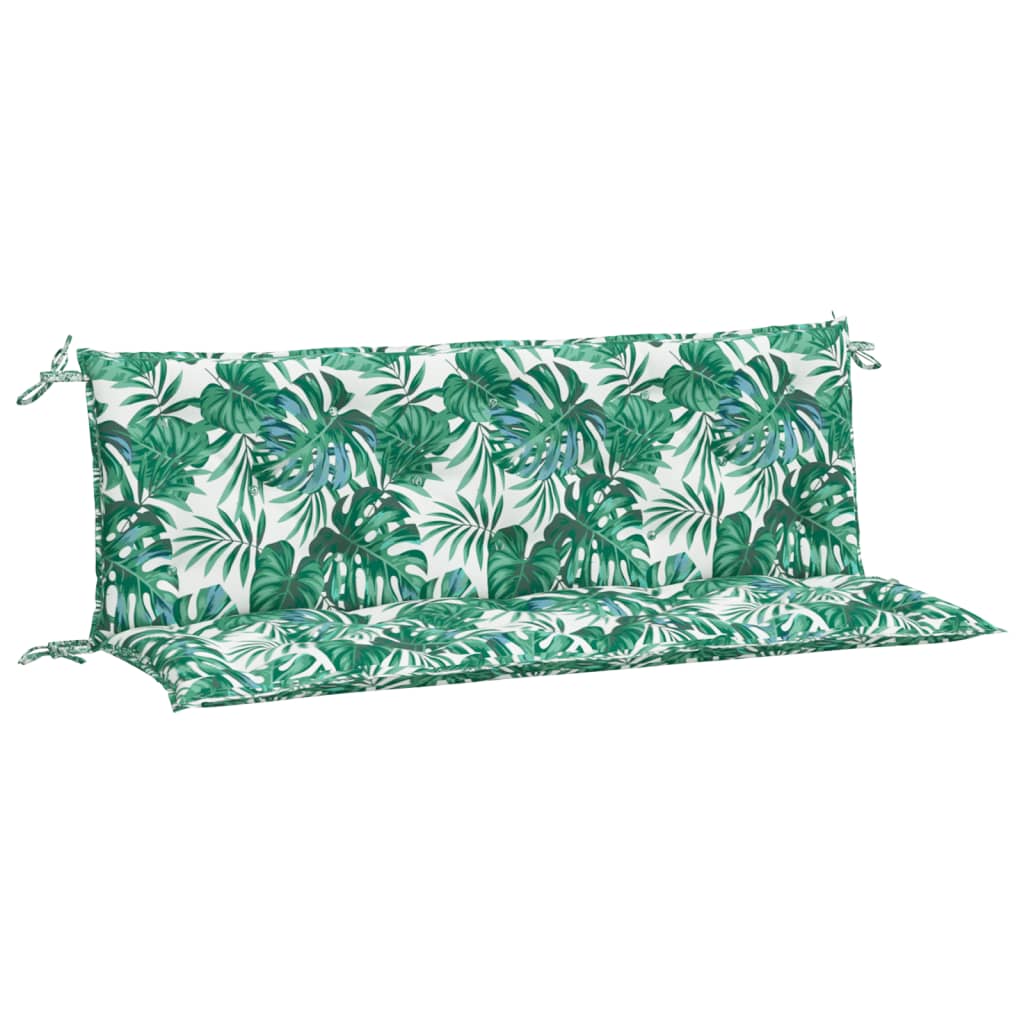 BIDAXL GARDEN BENCH CUDIONS 2 ST 150X50X7 CM Oxford Fabric Leaf Mönster